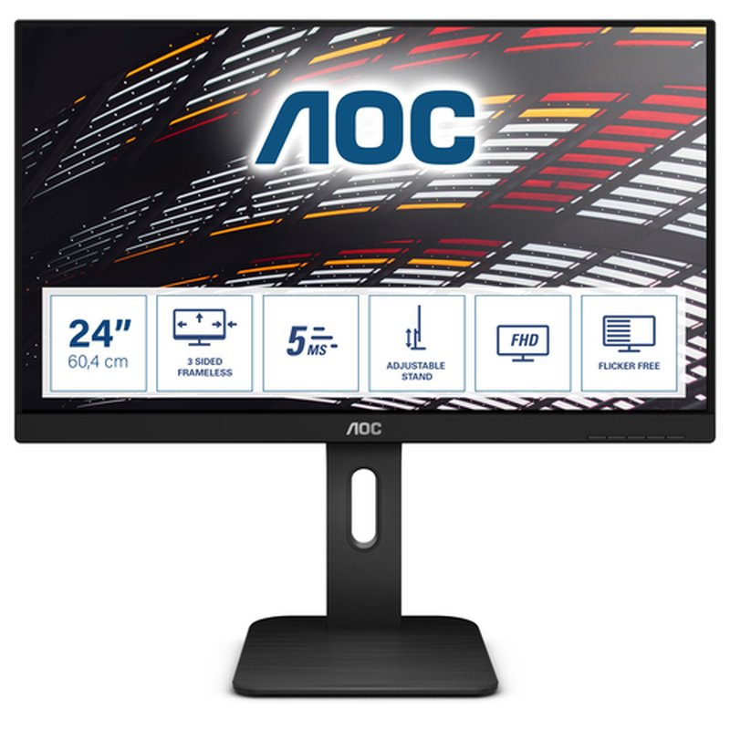 AOC P1 24P1 pantalla para PC 60,5 cm (23.8") 1920 x 1080 Pixeles Full HD LED Negro