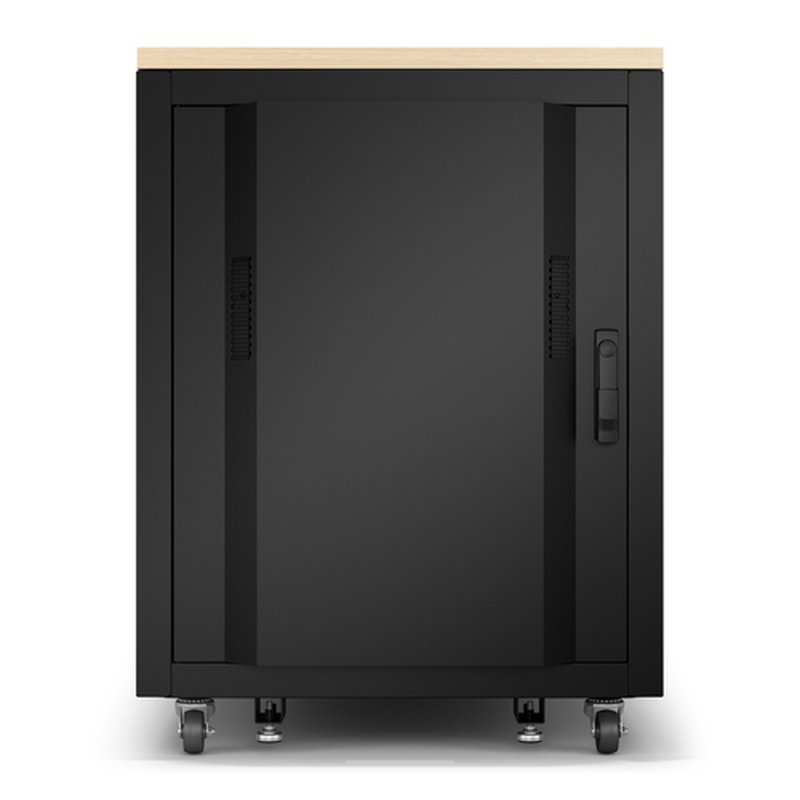 APC AR4017IA armario rack 17U Rack o bastidor independiente Color madera de arce, Negro - Imagen 4