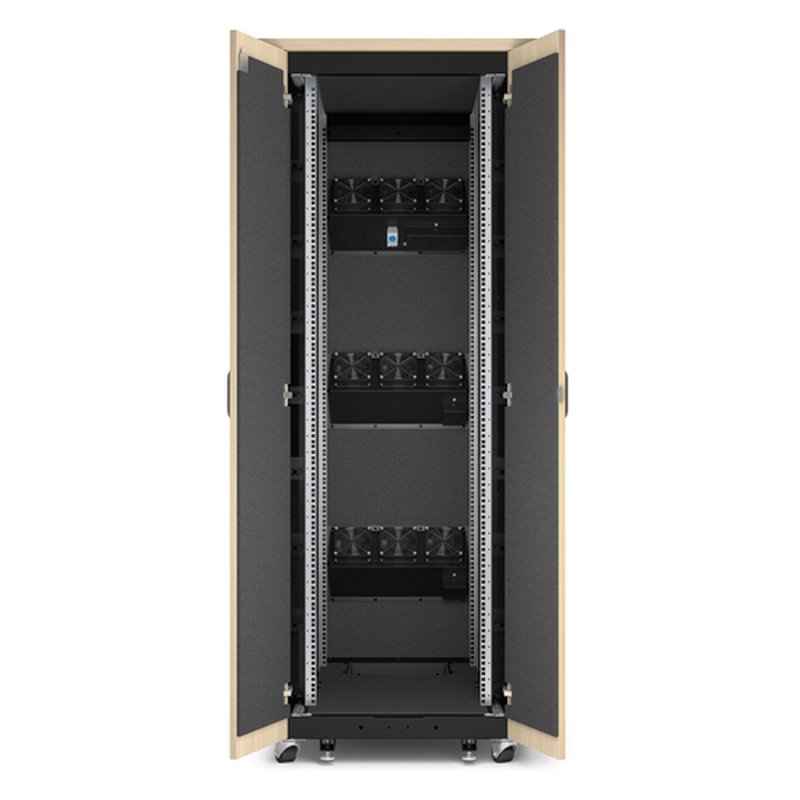 APC AR4038LIA armario rack 38U Rack o bastidor independiente Negro, Color madera de arce - Imagen 3