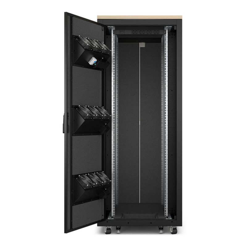 APC AR4038LIA armario rack 38U Rack o bastidor independiente Negro, Color madera de arce - Imagen 5