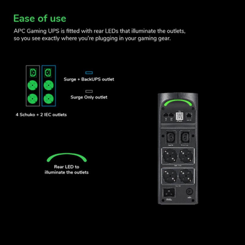 APC BGM2200B-GR sistema de alimentación ininterrumpida (UPS) Línea interactiva 2,2 kVA 1320 W 6 salidas AC APC BGM2200B-GR sistema de alimentación ininterrumpida (UPS) Línea interactiva 2,2 kVA 1320 W 6 salidas AC - Imagen 16