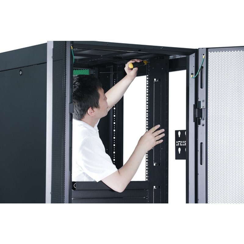 APC EASY RACK 600MM/42U/800MM WITH ROOF SIDE PANEL CASTORS FEET AND 4 BRACKETS NO BOTTOM BLACK Rack o bastidor independiente Negro APC EASY RACK 600MM/42U/800MM WITH ROOF SIDE PANEL CASTORS FEET AND 4 BRACKETS NO BOTTOM BLACK Rack o bastidor independiente Negro - Imagen 4