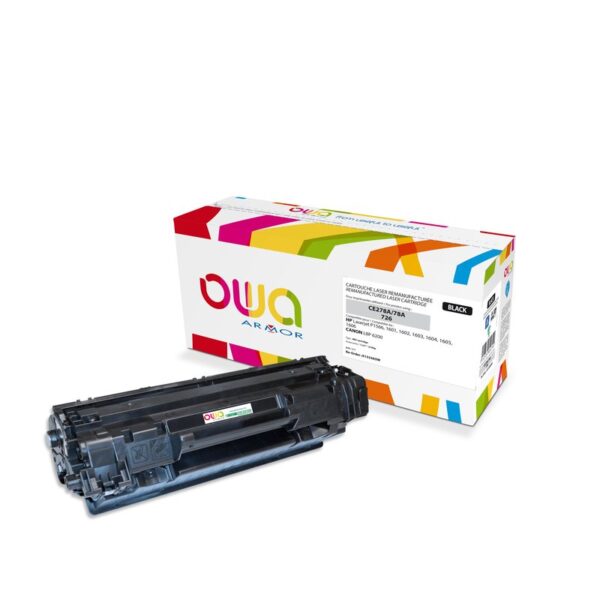 ARMOR Toner Negro CE278A para HP Laserjet P1566, 1601 y 3483B002 para CANON LBP 6200