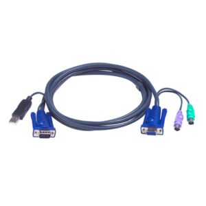ATEN 2L-5502UP cable para video, teclado y ratón (kvm) Negro 1,8 m