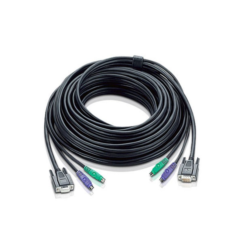 ATEN 67ft PS/2 cable para video, teclado y ratón (kvm) Negro 20 m ATEN 67ft PS/2 cable para video, teclado y ratón (kvm) Negro 20 m
