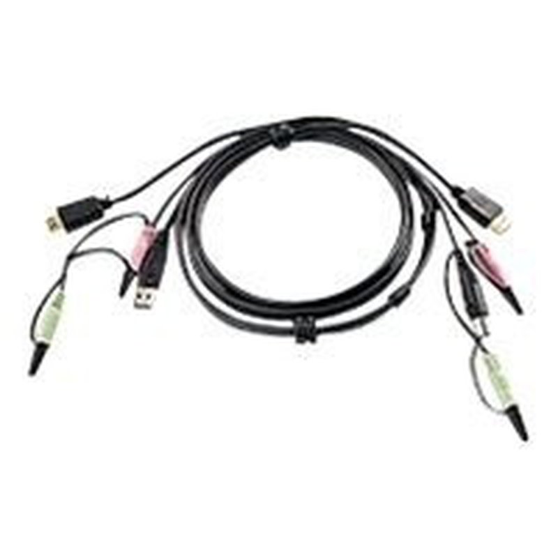 ATEN Cable KVM HDMI USB con audio de 1,8 m