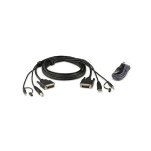 ATEN Kit de cable para KVM seguro DVI-D dual link USB de 1,8 m