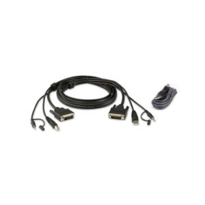 ATEN Kit de cable para KVM seguro DVI-D dual link USB de 3 m