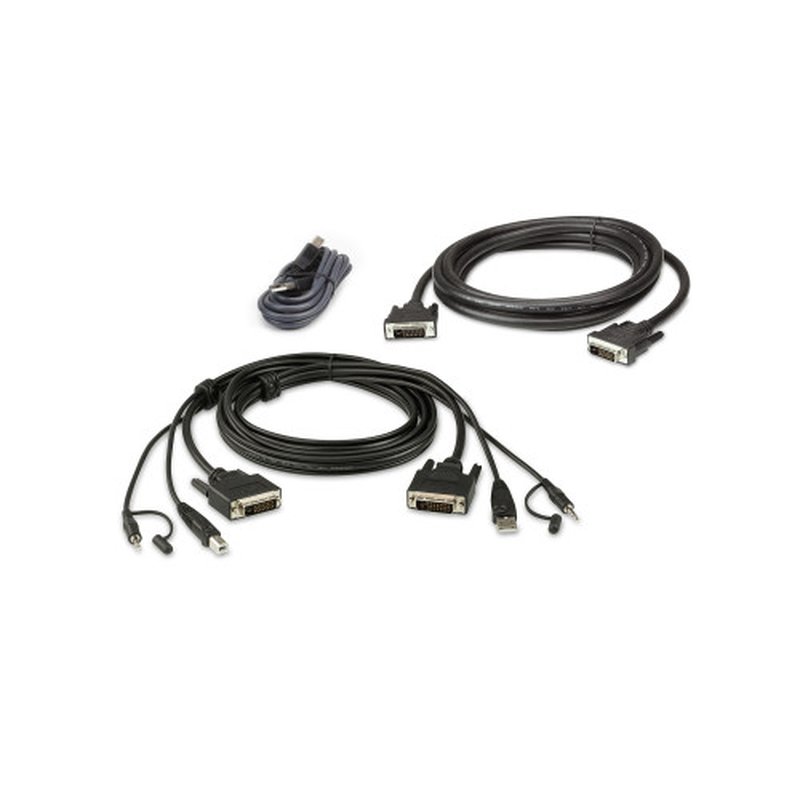 ATEN Kit de cable para KVM seguro DVI-D dual link dual display USB de 1,8 m