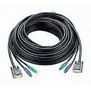 ATEN PS/2 KVM Cable, 10m cable para video, teclado y ratón (kvm) Negro