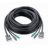 ATEN PS/2 KVM Cable, 20m cable para video, teclado y ratón (kvm) Negro