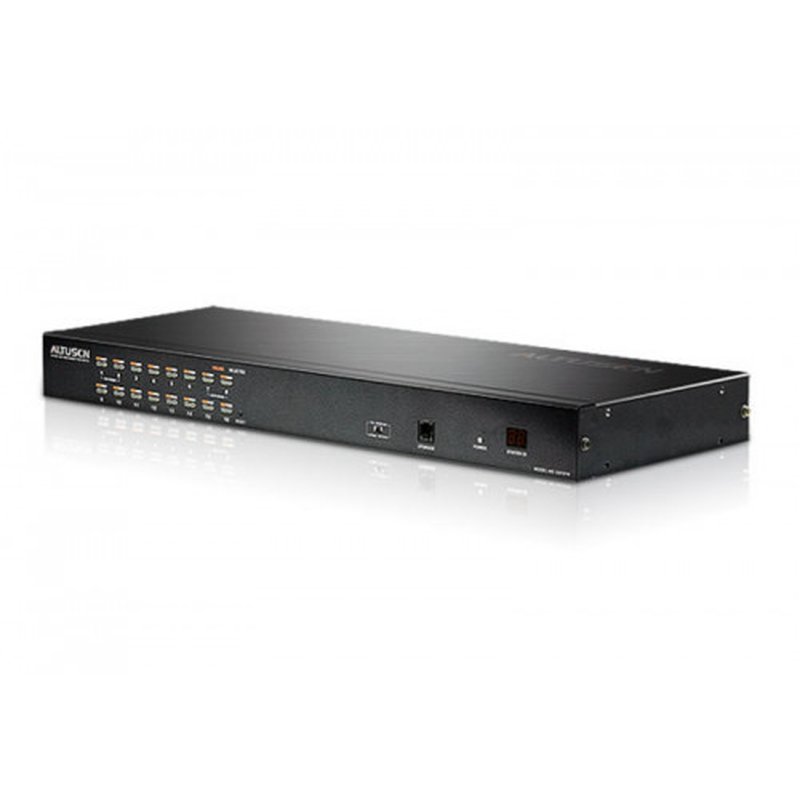 ATEN Switch KVM Cat 5 multi-interfaz de 16 puertos
