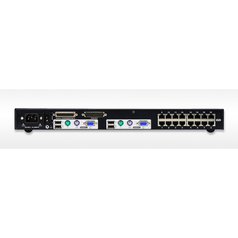 ATEN Switch KVM Cat 5 multi-interfaz de 16 puertos con 2 consolas - Imagen 3