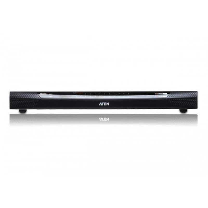 ATEN Switch KVM por IP multi-interfaz Cat 5 de 24 puertos de 1 consola local y 4 consolas remotas