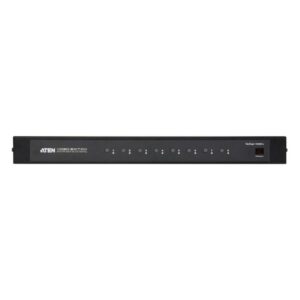 Alternative view of ATEN VS0801A interruptor KVM Montaje en rack Negro