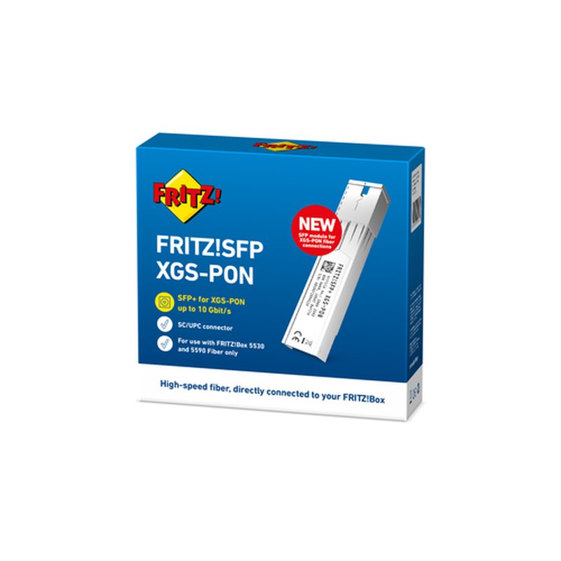 AVM FRITZ!SFP XGS-PON red modulo transceptor Fibra óptica 10000 Mbit/s AVM FRITZ!SFP XGS-PON red modulo transceptor Fibra óptica 10000 Mbit/s - Imagen 3
