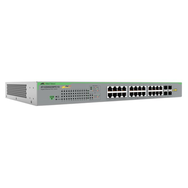 Allied Telesis AT-GS950/28PSV2-50 switch No administrado Gigabit Ethernet (10/100/1000) Energía sobre Ethernet (PoE) Gris Allied Telesis AT-GS950/28PSV2-50 switch No administrado Gigabit Ethernet (10/100/1000) Energía sobre Ethernet (PoE) Gris