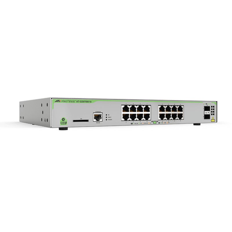 Allied Telesis AT-GS970M/18-30 switch Gestionado L3 Gigabit Ethernet (10/100/1000) 1U Gris