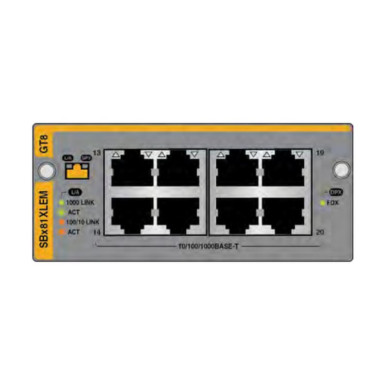 Allied Telesis AT-SBX81XLEM/GT8 módulo conmutador de red Gigabit Ethernet