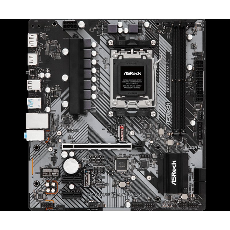 Asrock B650M-H/M.2+ AMD B650 Zócalo AM5 micro ATX Asrock B650M-H/M.2+ AMD B650 Zócalo AM5 micro ATX