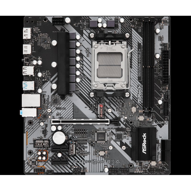 Asrock B650M-H/M.2+ AMD B650 Zócalo AM5 micro ATX Asrock B650M-H/M.2+ AMD B650 Zócalo AM5 micro ATX - Imagen 2
