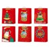 BOLSA NAVIDAD ROJA C/ CONFETTI BISMARK 332865 | PACK 12 UNIDADES
