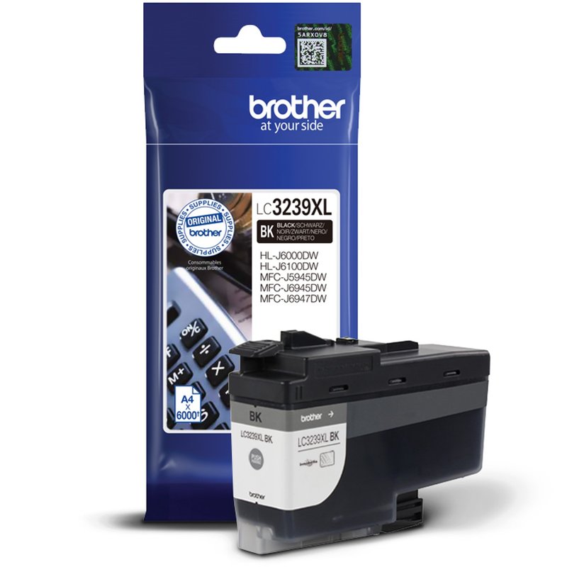 Brother LC-3239XLBK cartucho de tinta 1 pieza(s) Original Alto rendimiento (XL) Negro