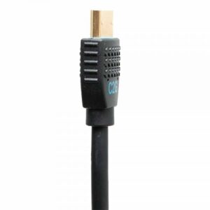 C2G Cable HDMI ultra flexible de alta velocidad con serie de rendimiento de 0,3 m - 4K 60 Hz para instalación en pared y con clasificación CMG (FT4)
