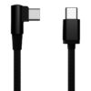 CABLE GEMBIRD USB TIPO C MACHO-MACHO TRENZADO DE ALGODON EN ANGULO, 0,2 M,NEGRO CABLE GEMBIRD USB TIPO C MACHO-MACHO TRENZADO DE ALGODON EN ANGULO, 0,2 M,NEGRO