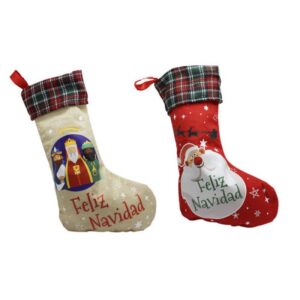 CALCETIN PARA REGALOS NAVIDAD BISMARK 329993 | PACK 6 UNIDADES