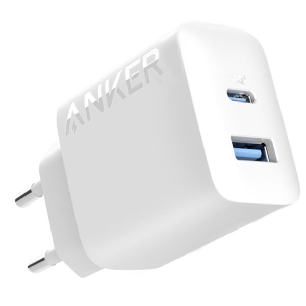 CARGADOR ANKER WALL CHARGER (20W 1A1C WHITE)