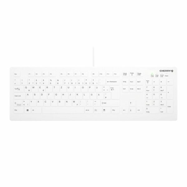 CHERRY AK-C8112 teclado USB QWERTY Alemán Blanco