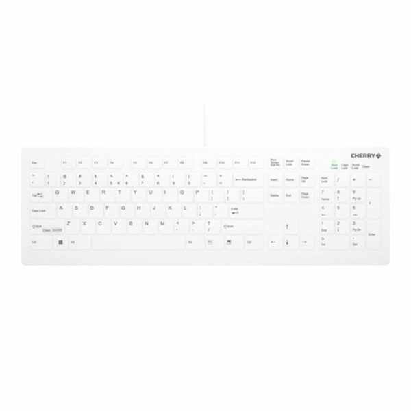 CHERRY AK-C8112 teclado USB QWERTY Inglés Blanco