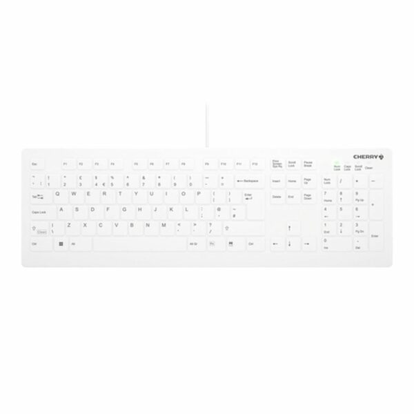 CHERRY AK-C8112 teclado USB QWERTY Inglés Blanco