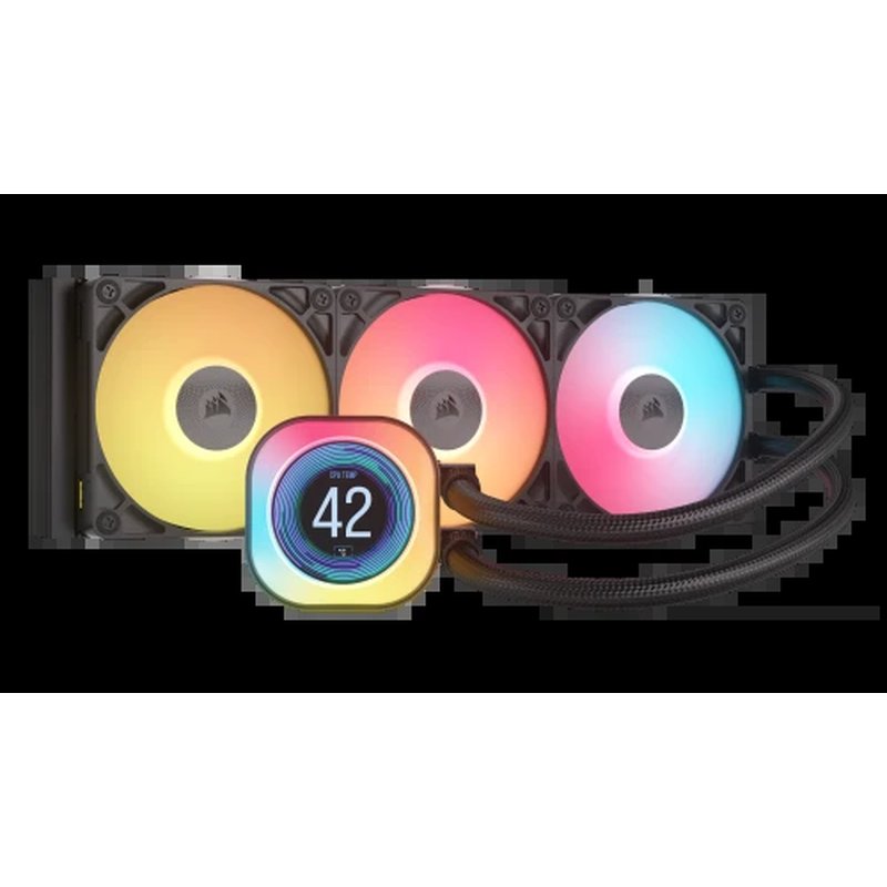 Corsair iCUE LINK TITAN 360 RX LCD Procesador Refrigerador de aire 12 cm Negro 1 pieza(s)