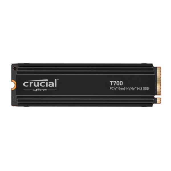 Crucial T700 1TB PCIe SSD with heatsink