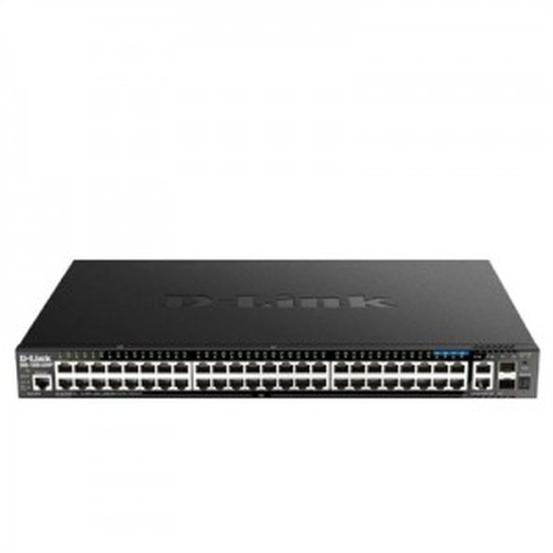 D-Link DGS-1520-52MP Gestionado L3 Gigabit Ethernet (10/100/1000) Energía sobre Ethernet (PoE) 1U Negro
