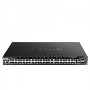 D-Link DGS-1520-52MP Gestionado L3 Gigabit Ethernet (10/100/1000) Energía sobre Ethernet (PoE) 1U Negro
