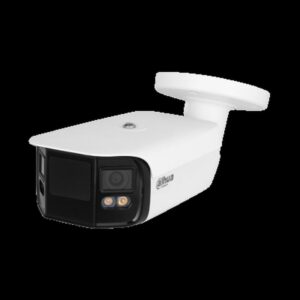 (DH-IPC-PFW5849P-A180-E2-ASTE-0360B) DAHUA CÁMARA IP BULLET PANORÁMICA TIOC DUO WDR WIZSENSE 2X4MP LED IR & LUZ CÁLIDA IP67 ALARMA SONIDO / LUZ AZUL&ROJA 3.6MM POE