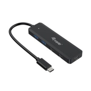 Equip 128964 hub de interfaz USB 3.2 Gen 1 (3.1 Gen 1) Type-C 5000 Mbit/s Negro