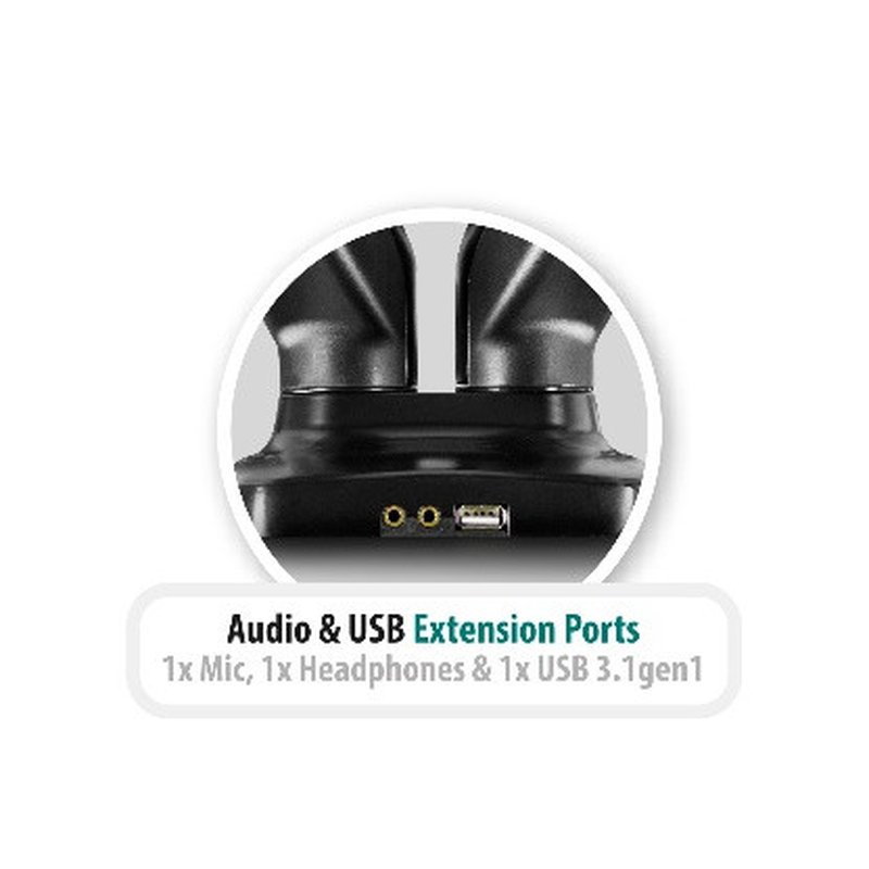 Ewent EW1516 soporte para monitor 81,3 cm (32") Negro Escritorio - Imagen 3