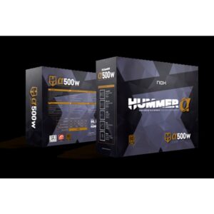 NOX Hummer Alpha unidad de fuente de alimentación 500 W 24-pin ATX ATX Negro