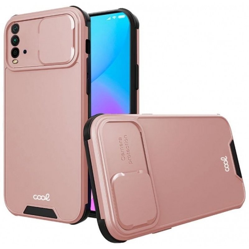 FUNDA MOVIL BACK COVER COOL HARD CAMARA ROSE GOLD XIAOMI REDMI 9T