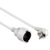Hama | Cable con enchufe de 5m, seguro, resistente, color blanco.