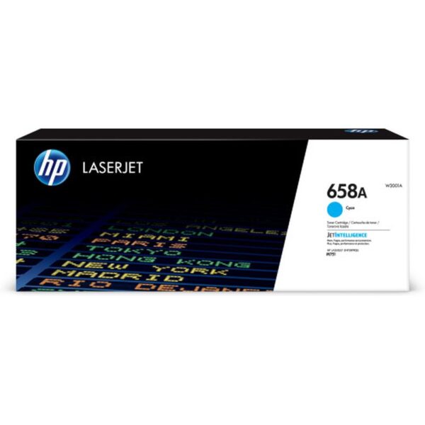 HP Cartucho de tóner Original LaserJet 658A cian