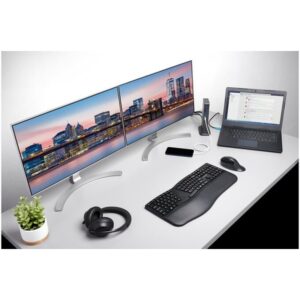 Kensington Replicador de puertos de vídeo triple sin Drivers USB-C SD4849Pv con carga Power Delivery de 100 W Kensington Replicador de puertos de vídeo triple sin Drivers USB-C SD4849Pv con carga Power Delivery de 100 W