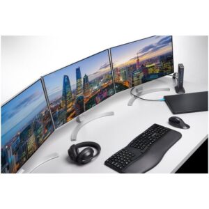 Kensington Replicador de puertos de vídeo triple sin Drivers USB-C SD4849Pv con carga Power Delivery de 100 W Kensington Replicador de puertos de vídeo triple sin Drivers USB-C SD4849Pv con carga Power Delivery de 100 W