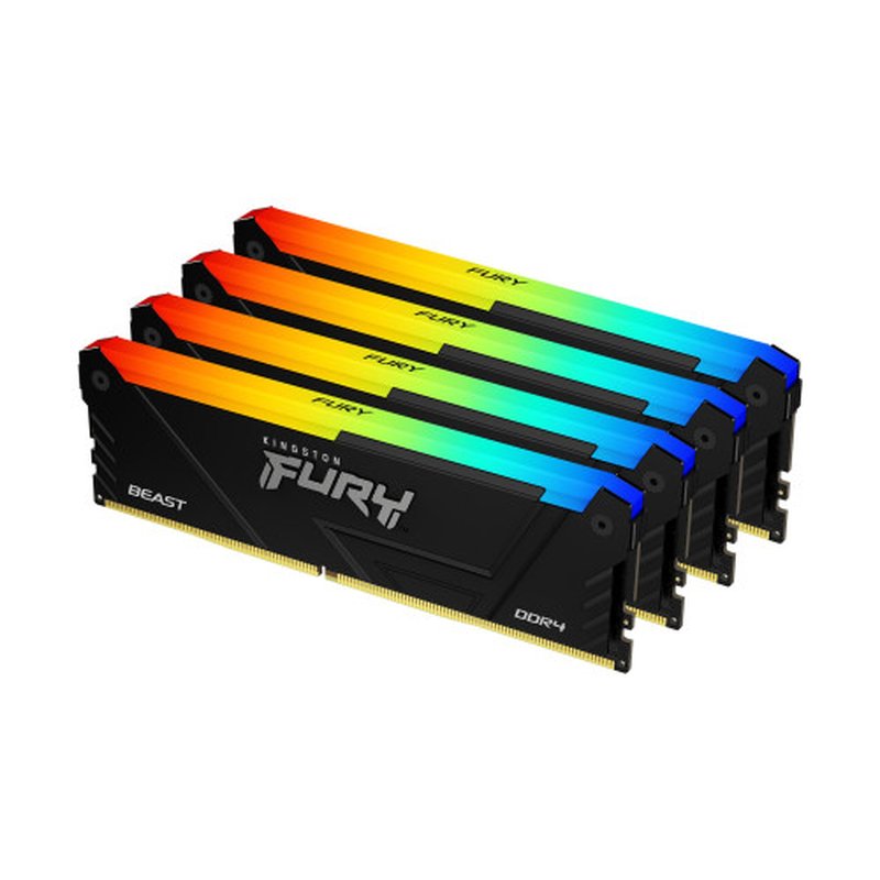 Kingston Technology FURY Beast RGB módulo de memoria 32 GB 4 x 8 GB DDR4 Kingston Technology FURY Beast RGB módulo de memoria 32 GB 4 x 8 GB DDR4