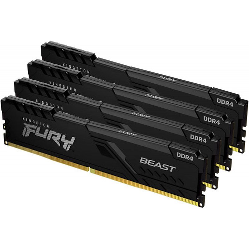 Kingston Technology FURY Beast módulo de memoria 64 GB 4 x 16 GB DDR4 Kingston Technology FURY Beast módulo de memoria 64 GB 4 x 16 GB DDR4