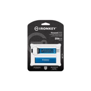 Kingston Technology IronKey Keypad 200 unidad flash USB 256 GB USB tipo A 3.2 Gen 1 (3.1 Gen 1) Azul Kingston Technology IronKey Keypad 200 unidad flash USB 256 GB USB tipo A 3.2 Gen 1 (3.1 Gen 1) Azul